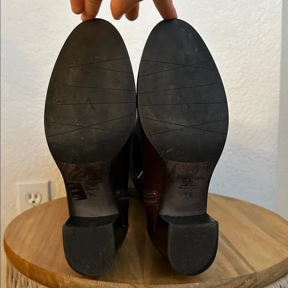 Aquatalia Emiliana Boots Size 9.5 Dark Chocolate Brown - Picture 8 of 13